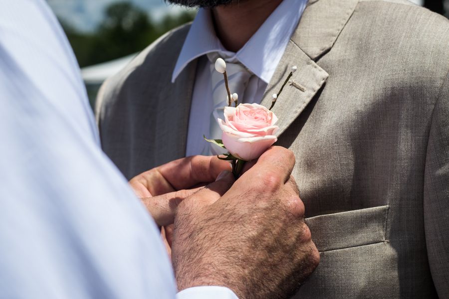Korsáž a boutonniere set